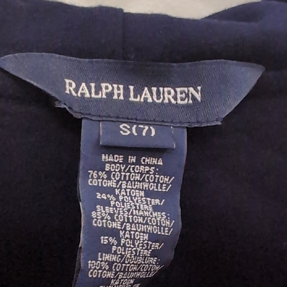 Ralph Lauren Kids Hoodie with Pink and Black Stripes - Picture 4 of 8
